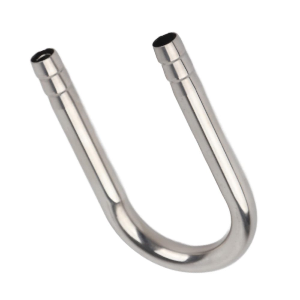 Qcwwy U-Shaped Stainless Steel Aquarium Connector Tube for Water Inlet and Outlet (1/3, 22–23 cm Circumference)