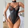 Hanraz Women's Sexy Lingerie Set, Plus-Size Mesh Dress and Bodysuit view 3