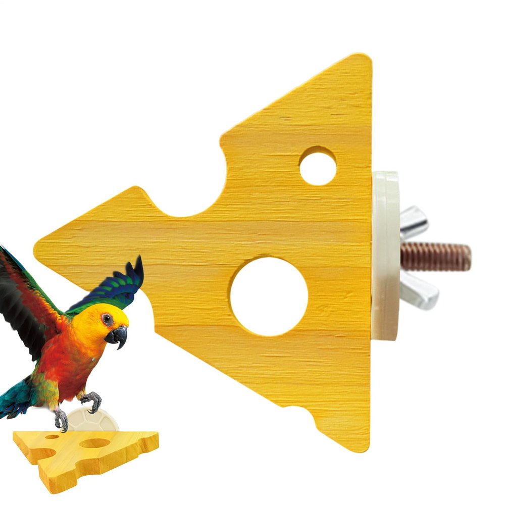 Yjkedfh Parrot Perch - Natural Wood Perch in K Shape