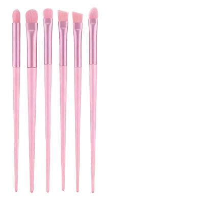 6-Piece Makeup Brush Set with Precision Bristles and Soft Fibers
