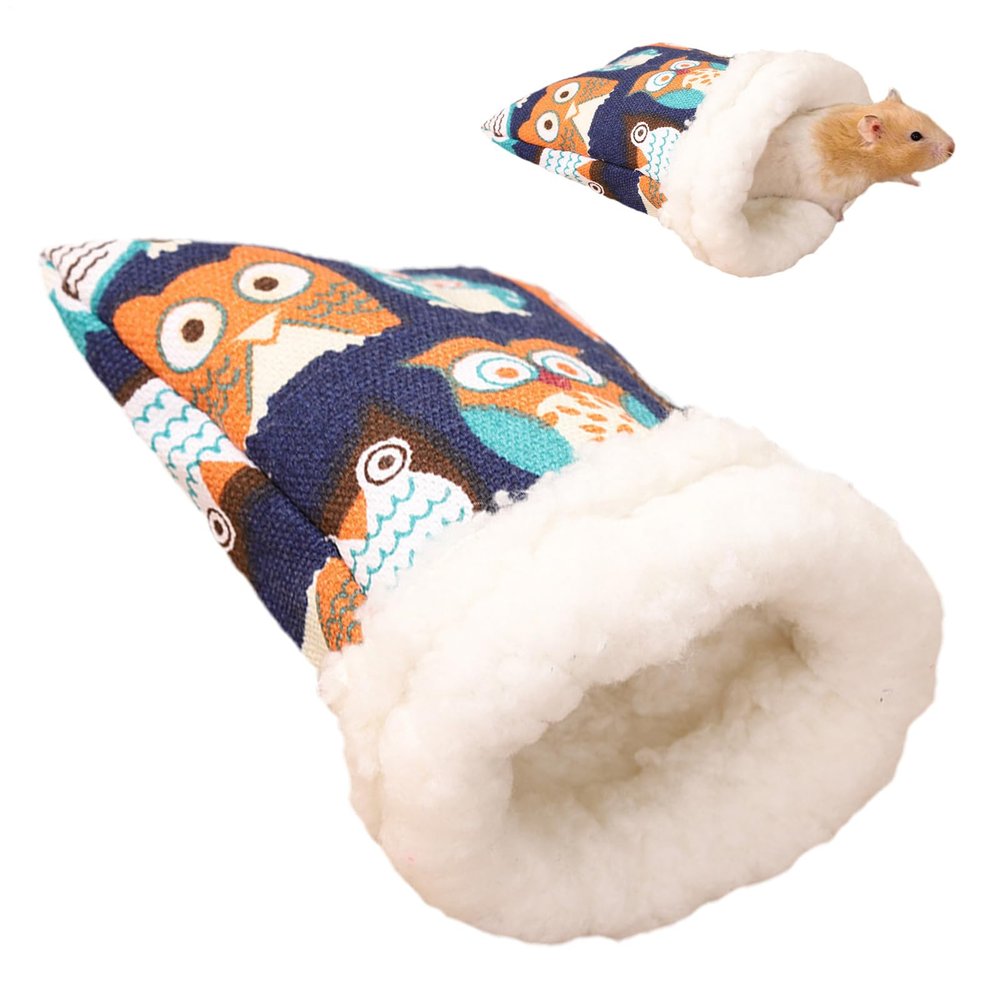 Ldduopp Hamster Bed - Winter Plush Sleep Nest