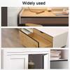 SMELEDFCFK 50 mm Furniture Edge Banding, Self-Adhesive U-Shaped Edge Trim, 5 m for Cabinets, Countertops and Furniture (White, 40 mm x 5 m) view 4