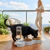 Pet Food Dispenser with 15° Inclined, Non-Slip Water Bowl view 2