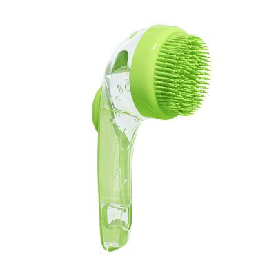 Dog Bath Brush with Integrated Shampoo Dispenser