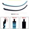 Silicone-Plastic Replacement Temple Arms for Eyeglasses, Kids' Glasses, Multicolor, 2-Pack (Purple) view 3
