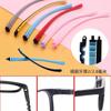 Silicone-Plastic Replacement Temple Arms for Eyeglasses, Kids' Glasses, Multicolor, 2-Pack (Purple) view 4
