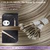 LaaVoo Brown Blonde Remy Human Hair Extensions 50 g #8/24, 1 g/strand, 40 cm view 3