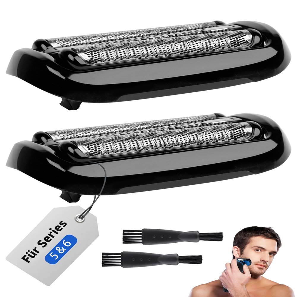 53B Replacement Foil Heads Compatible with Series 5 & 6 Razors, 2-Pack