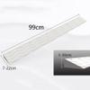 Door Threshold Ramp, Rubber Wheelchair Ramp, 99 cm Wide, Light Gray, 0.78 in Rise view 2