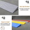 Door Threshold Ramp, Rubber Wheelchair Ramp, 99 cm Wide, Light Gray, 0.78 in Rise view 4