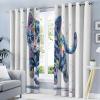 CEDNXOER Running Cat Curtains for Bedroom or Kids’ Room, 95% Blackout, 2-Piece Set view 3