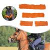 rockible Horse Halter Covers, Padded, Breathable, Easy to Attach, Orange view 4