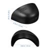 Steel Toe Caps for Shoes, 1 Pair, Contoured Shape, Black view 2