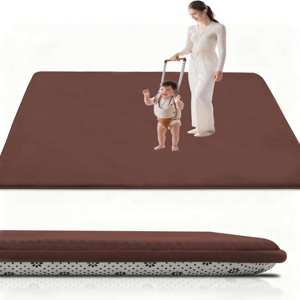 RxueSug Baby Crawling Mat 200 x 300 cm, 2 cm Thick, Non-Slip Play Mat for Indoor and Outdoor Use