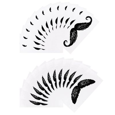 Nose Hair Removal Wax Kit with Mustache Guard Stickers, 24 Count
