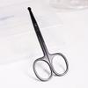 ZJchao Eyebrow Trimming Scissors with Comb Attachment for Precise Grooming and Eyelash Hair Shaping, Stainless Steel Cosmetic Makeup Tool view 1