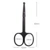 ZJchao Eyebrow Trimming Scissors with Comb Attachment for Precise Grooming and Eyelash Hair Shaping, Stainless Steel Cosmetic Makeup Tool view 2