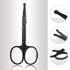 ZJchao Eyebrow Trimming Scissors with Comb Attachment for Precise Grooming and Eyelash Hair Shaping, Stainless Steel Cosmetic Makeup Tool view 4