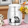 Pet Urn for Cats, Aluminum Memorial Urn view 4