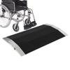 QICBYING Wheelchair Threshold Ramp, 273 kg Capacity, Aluminum, Non-Slip, 60 x 40 x 4.5 cm view 1