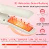 Focenat Cordless Hair Straightener 2-in-1 for Straightening & Curling, USB, 4000 mAh, 4 Temperature Settings, White view 3