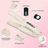 Focenat Cordless Hair Straightener 2-in-1 for Straightening & Curling, USB, 4000 mAh, 4 Temperature Settings, White view 4
