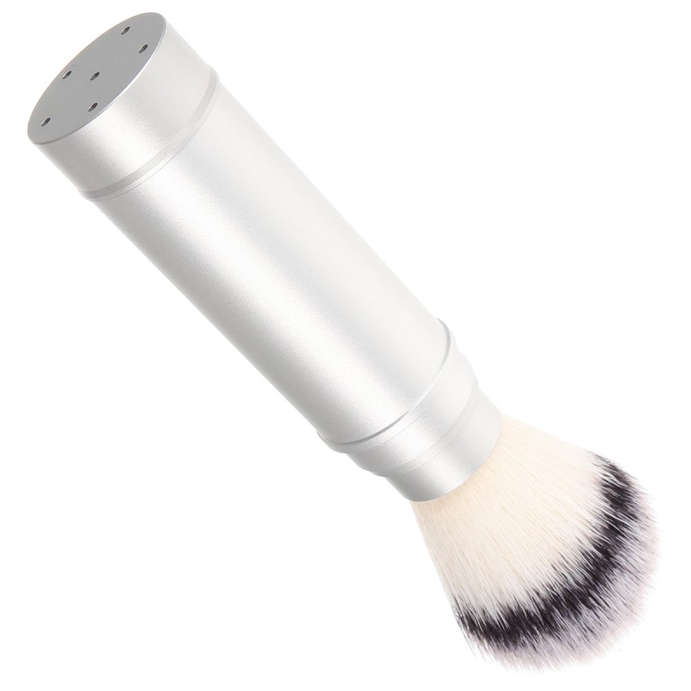 LALADEFIEE Compact Men's Metal and Fiber Shaving Brush