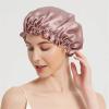 GMGQJST Silk Bonnet for Sleeping, 16 Momme, Golden, L (58–60 cm) view 2