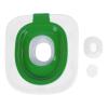 EIMSOAH Cat Toilet Training Set, Reusable Removable Toilet Trainer with Washable Cleaning Pad, for Indoor Cats of All Sizes, Green view 1