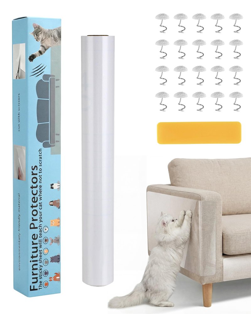 Cat Scratch Protector, 5 m x 30 cm, Clear Self-Adhesive Film