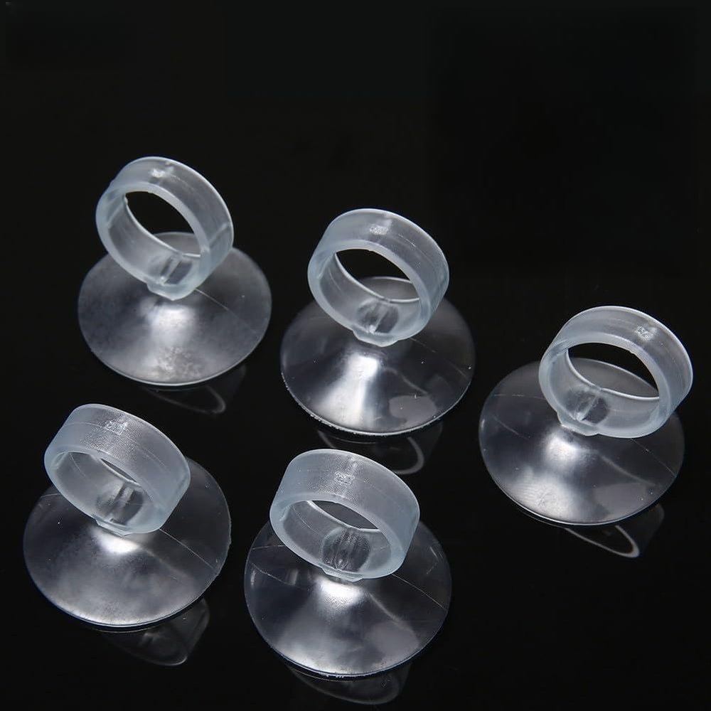 Gettimore 20-Pack White Plastic Air Plant Holders with Suction Cups
