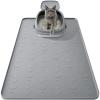Cat Litter Mat 86 x 56 cm, Silicone, Non-Slip, Easy to Clean, Gray view 1