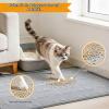 Cat Litter Mat 86 x 56 cm, Silicone, Non-Slip, Easy to Clean, Gray view 3