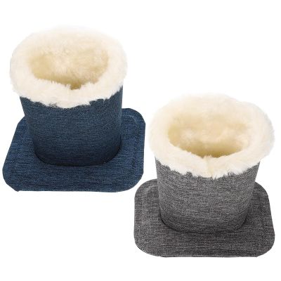 SHINEOFI Linen Eyeglass Stands with Plush, 2-Pack, Christmas Party