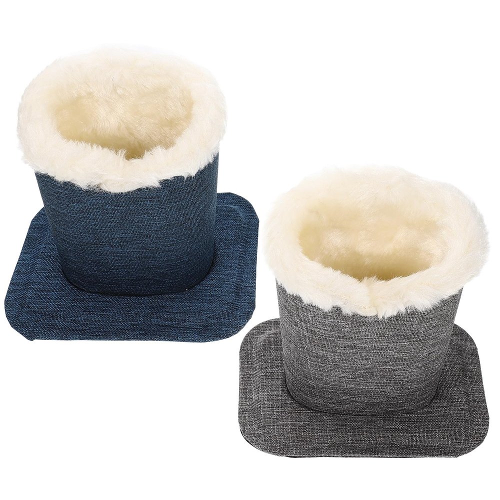 SHINEOFI Linen Eyeglass Stands with Plush, 2-Pack, Christmas Party