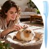 Small Animal Dematting Brush | Hamster Comb for Gentle Grooming view 3