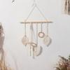 Beige Macramé Hair Clip Organizer for Home view 2