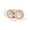Yardenfun Dual-Dial Sauna Thermometer & Hygrometer with 15-Minute Sand Timer view 2