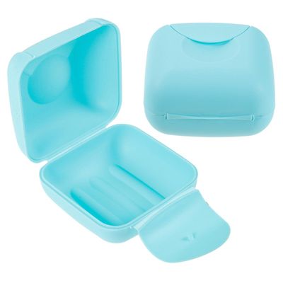 HAMPPLIES 2-Piece Lightweight Portable Plastic Menstrual Cup Storage Boxes for Outdoor Use and Travel