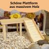 Kisstta Wooden Hamster Platform with Climbing Ladder view 3