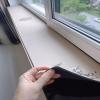 Window Sill Mat, White Window Sill Cushion with Floral Pattern, 20 x 15 cm Narrow, Cuttable and Waterproof, for Bay Windows, Absorbent and Dustproof (20 x 280 cm) view 2