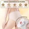 GYHCB 6-Pack Period Underwear, No Rolling or Waist Digging, Ideal for Menstruation (L, Gray-Pink) view 2