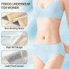 GYHCB 6-Pack Period Underwear, No Rolling or Waist Digging, Ideal for Menstruation (L, Gray-Pink) view 4