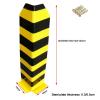 Durable Steel Post Protector for Garages and Parking Areas, 10 x 150 x 0.3 cm view 4