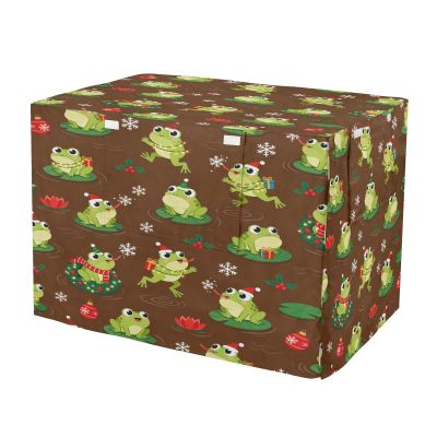 Dog Crate Cover with Roll-Up Curtains, 30 in
