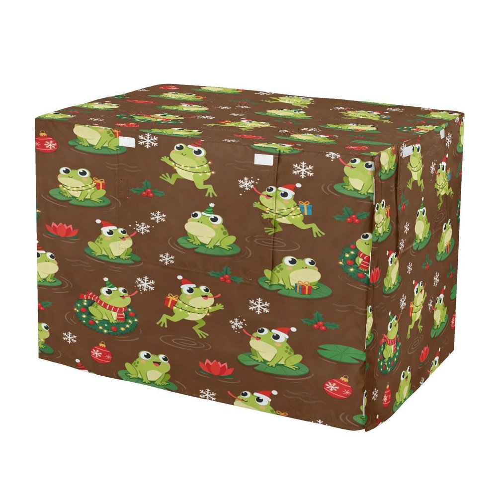 Dog Crate Cover with Roll-Up Curtains, 30 in