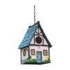 budiniao Birdhouse, Rustic Style, Pink, 14.2 x 12.5 x 20.5 cm view 2