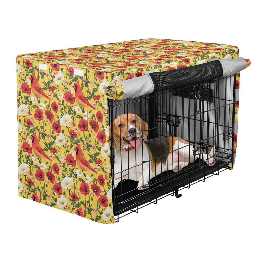 siphylline Bird Covers for Dog Crates, Pet Wire Crate Cover, Dog Crate Curtains