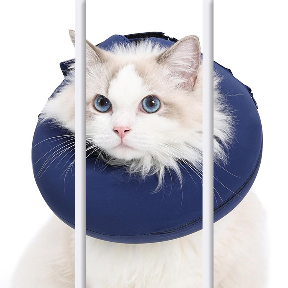 Soft Cat Cone Collar, Adjustable Donut Collar for Pets