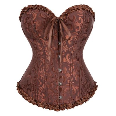 Generic Gothic Women's Halloween Corset – Lace-Up Off-Shoulder Corset Top